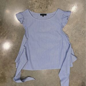 Sanctuary Blue and White Striped Blouse